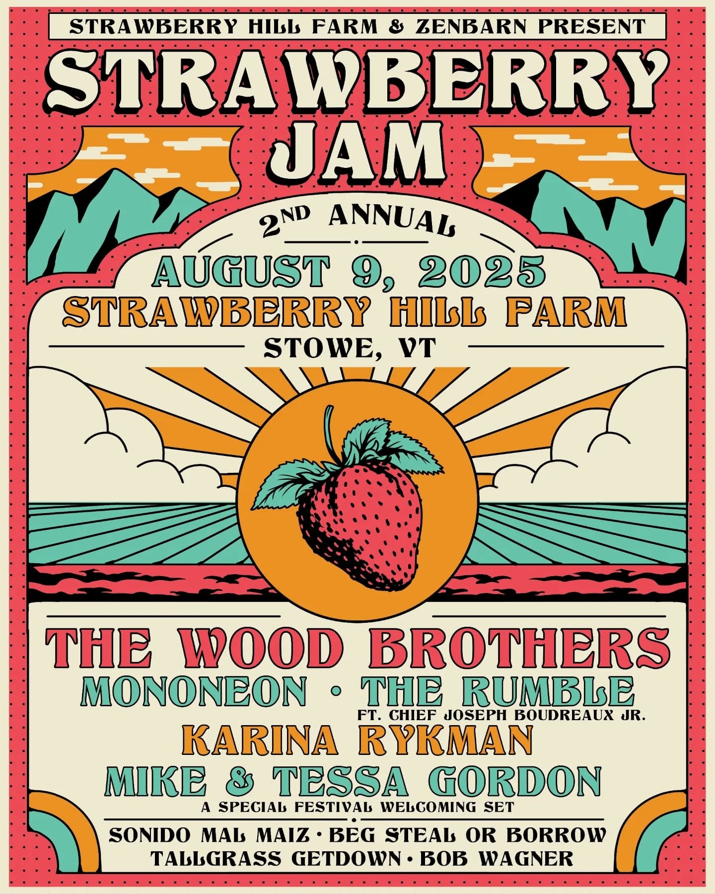 Strawberry Jam Unveils 2025 Artist Lineup: Mike & Tessa Gordon