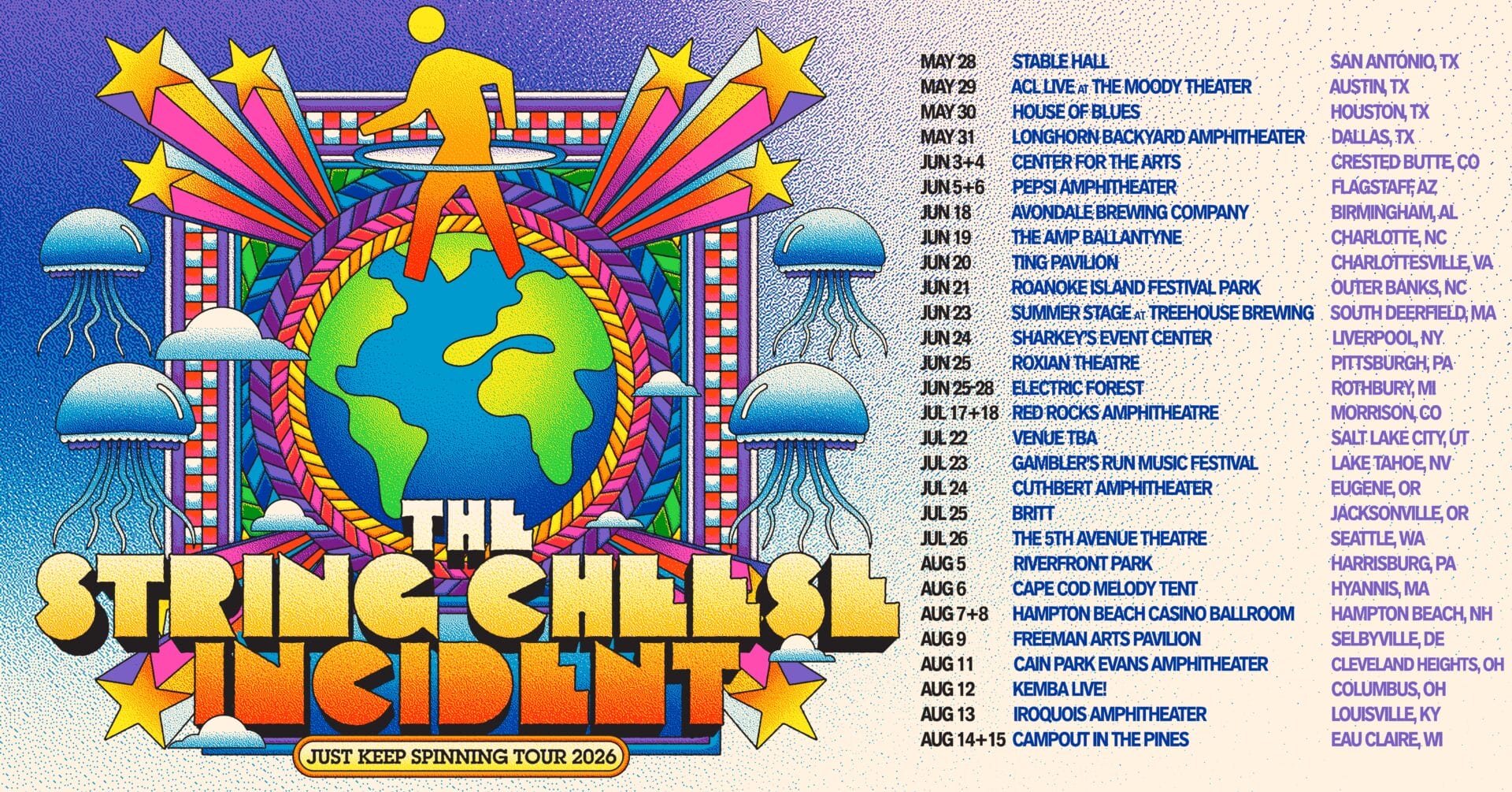 The String Cheese Incident Announce 33-Date Just Keep Spinning Tour