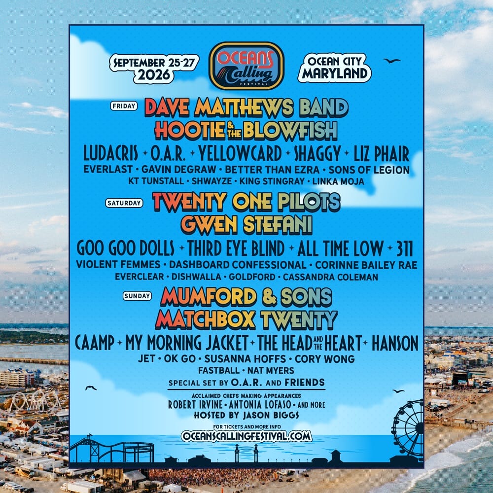 Oceans Calling Festival Unveils 2026 Lineup: Dave Matthews Band