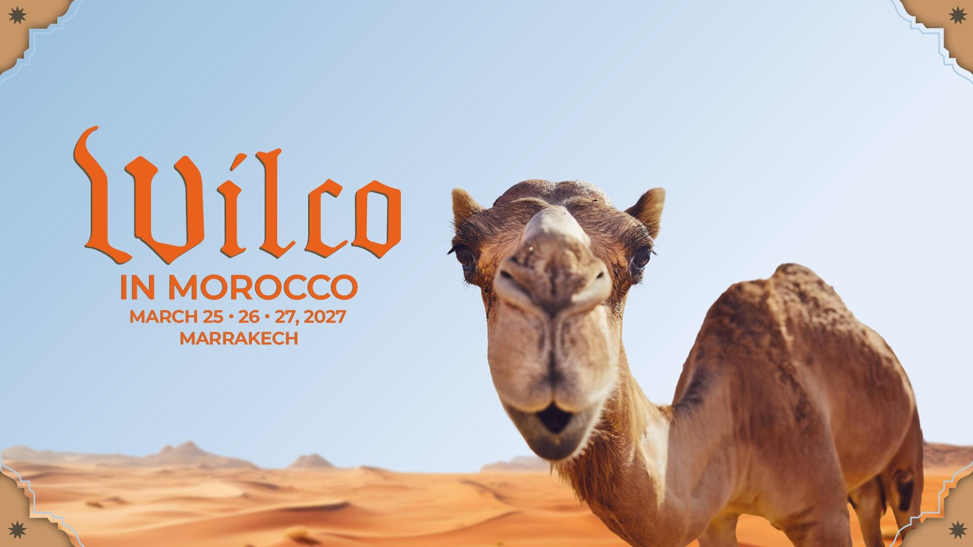 Complement Repeats Wilco Announce Inaugural Destination Concert Vacation in Morocco