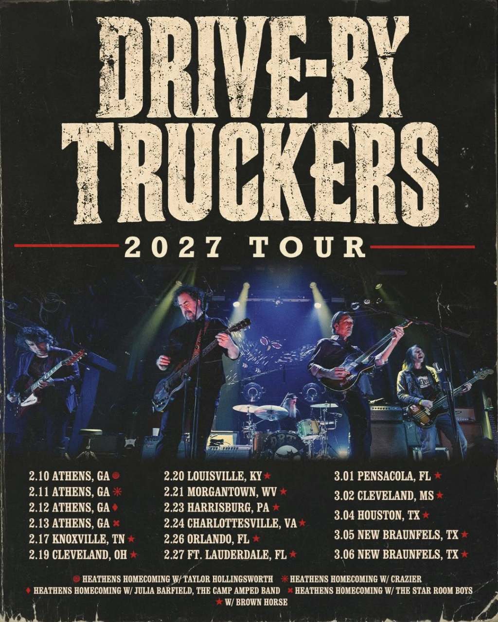 Drive-By Truckers Confirm Early 2027 Dates and Athens Run, New Album in ...